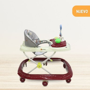 ANDADOR EBABY CON BANDEJA DIVERTIDA PARA BEBÉS CRISTAL RED - 2