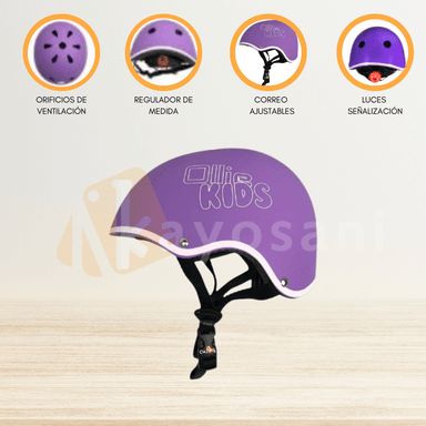 CASCO CICLISMO CUZKA S OLLIE KIDS PROTECTOR REGULABLE NIÑO - 1