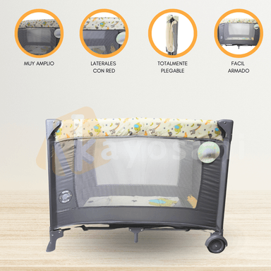 CUNA CORRAL TREILLIS PLEGABLE