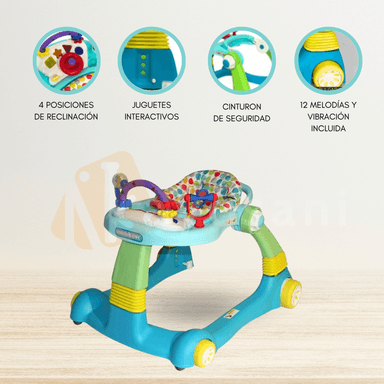 ANDADOR WALKER PRO CAMINADOR 3 EN 1 LIGTH BLUE
