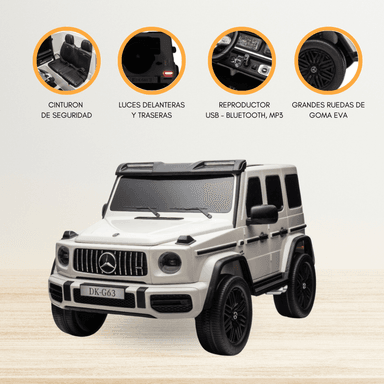CARRO A BATERÍA 4 X 4 »AMG G63» WHITE - 1