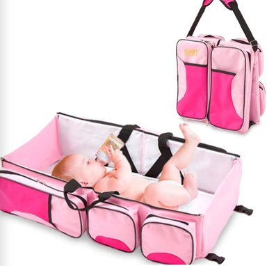 PAÑALERA CAMA PORTATIL PARA BEBE -CUNA PORTATIL