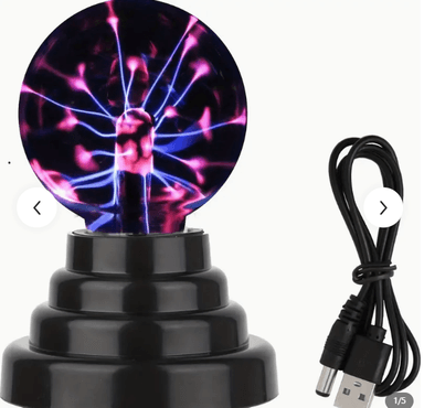 ADORNO BOLA DE PLASMA MÁGICA ENERGIA ESTATICA USB