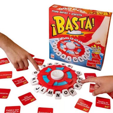 JUEGO BASTA CON RULETA ELECTRONICA, JUEGO DIDACTICO FAMILIAR
