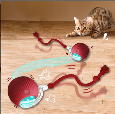 PELOTA INTERACTIVA PARA GATOS, JUGUETE AUTOMÁTICO CON FORMA DE BOLA RODANTE