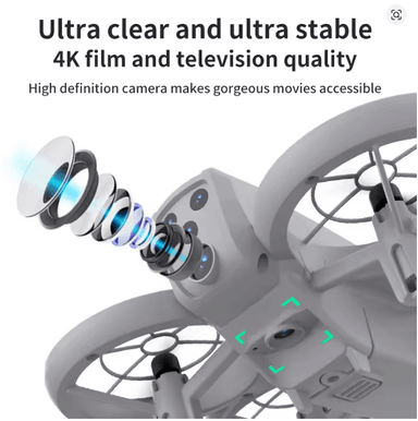 MINI DRON CON CÁMARA HD WIFI FPV PLEGABLE CONTROL REMOTO - 3