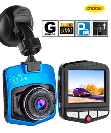 CÁMARA PARA AUTO FULL HD 1080P DVR DASH CAM CON PANTALLA LCD GRABACIÓN CONTINUA Y SOPORTE VEHICULAR - 1