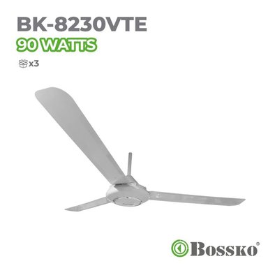 VENTILADOR DE TECHO BOSSKO BK-8230VTE 90 WATTS ENTILADOR BLANCO