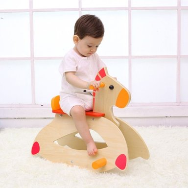 CABALLO BALANCIN, ROCKING HORSE, DE MADERA, CLASSIC WORLD