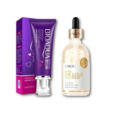 SET CREMA BIOAQUA DESPIGMENTANTE + SERUM 24K GOLD SNAIL - 1