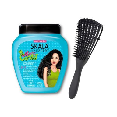 TRATAMIENTO CAPILAR SKALA 2 EN 1 MAIS CACHOS + CEPILLO FLEXIBLE - 1