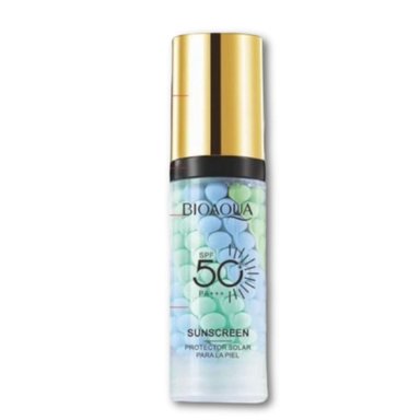 BLOQUEADOR BIOAQUA HIDRATANTE SPF50 CON BASE 40G