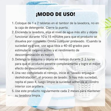 FUNDA DE LAVADORA VINO 16-22 KG + LIMPIADOR DE LAVADORA - 5