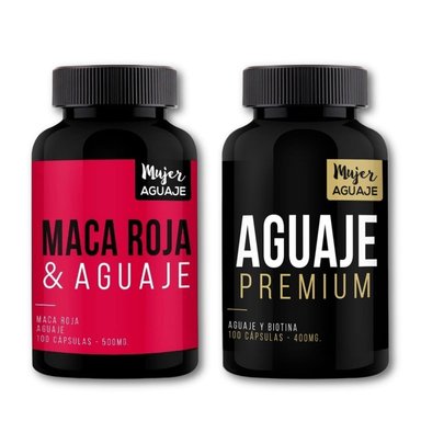 PACK 1 MUJER AGUAJE MACA ROJAYAGUAJE + 1 MUJER AGUAJE PREMIUM 400MG