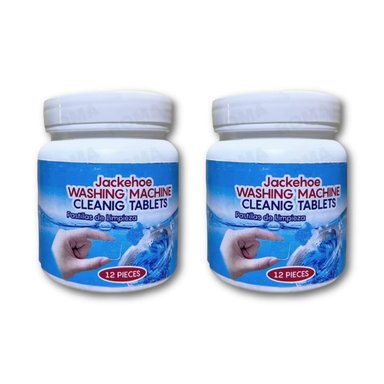 2 PASTILLAS LIMPIADOR DE LAVADORA 24 PIEZAS
