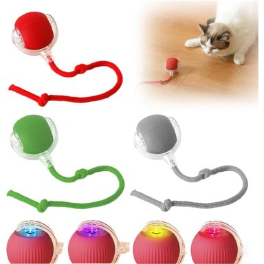 PELOTA INTERACTIVA PARA MASCOTA CON LUCES LED RECARGABLE COLOR VARIADO - 2