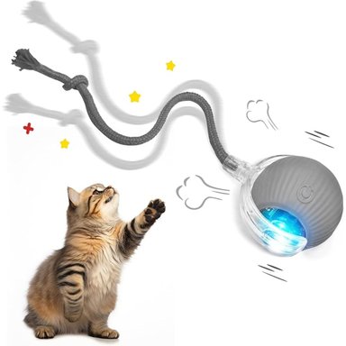 PELOTA INTERACTIVA PARA MASCOTA CON LUCES LED RECARGABLE COLOR VARIADO - 4