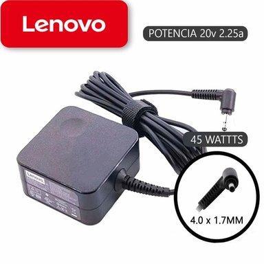 CARGADOR IDEAPAD 20V 225A 45W COMPATIBLE LENOVO 20V 2.25A 45W PUNTA 4.0*1.7MM