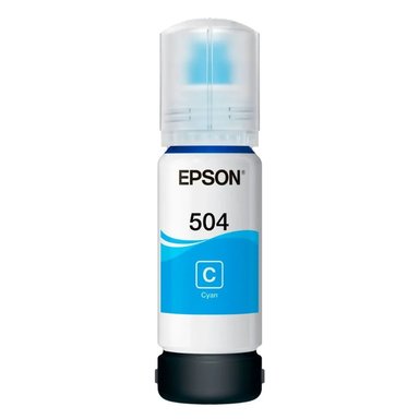 TINTA EPSON T504 CELESTE BOTELLA CYAN