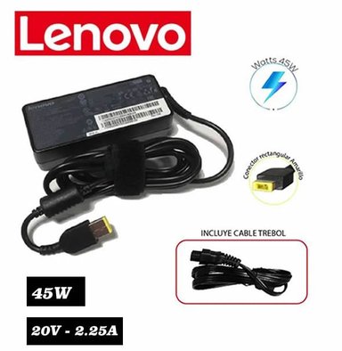 CARGADOR PARA LENOVO - 20V 2.25A TIPO USB AMARILLO 45W