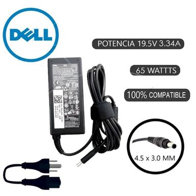 CARGADOR PARA DELL 19.5V 3.34A - 4.5 X 3.0MM 65W