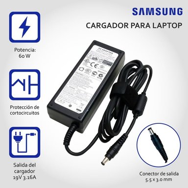 CARGADOR COMPATIBLE SAMSUNG 19V 3.16A 60W