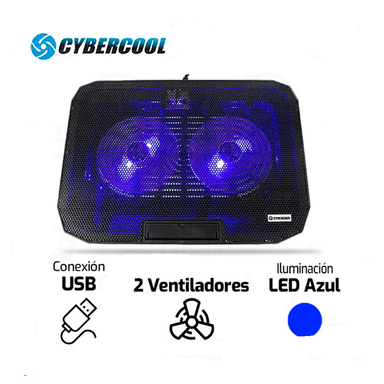 COOLER HALION CYBERCOOL 2 VENTILADORES HA-73 - 1