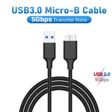 CABLE USB 3.0 MACHO A MICRO B PARA DISCO DURO EXTERNO HDD PACK 2 UNIDADES - 1
