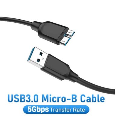 CABLE USB 3.0 MACHO A MICRO B PARA DISCO DURO EXTERNO HDD PACK 2 UNIDADES - 2