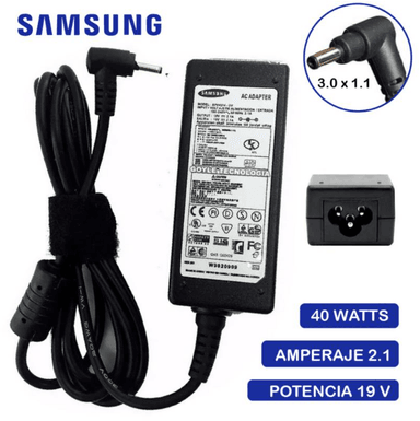 CARGADOR PARA SAMSUNG 19V 2.1A - 3.0 X 1.1MM 40W