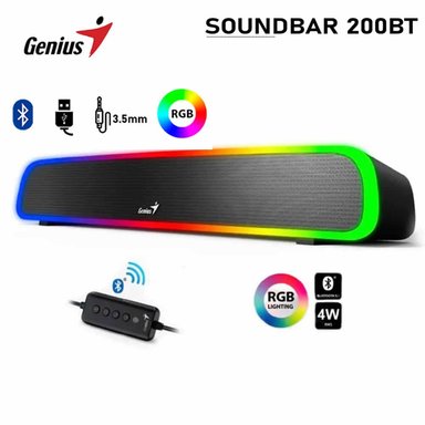 PARLANTE GENIUS SOUND BAR 200BT RGB - 4