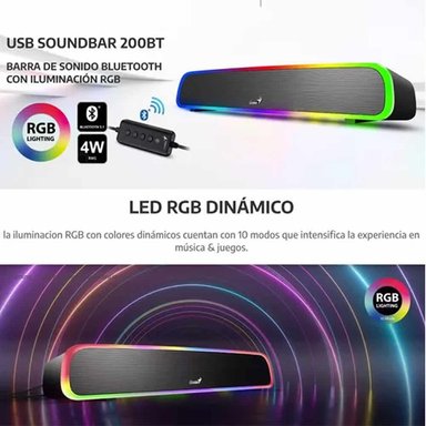 PARLANTE GENIUS SOUND BAR 200BT RGB - 5