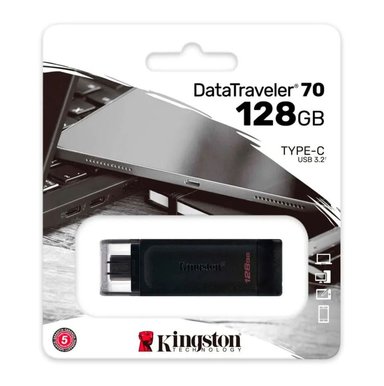 MEMORIA KINGSTON USB DATATRAVELER 70 128GB USB-C - 1