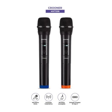 MICRÓFONO MAXTRON CROONER DUAL 2 - MX 788