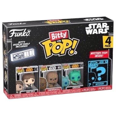 FIGURA COLECCIONABLE FUNKO BITTY POP 4-PACK HAN SOLO EIV A NEW HOPE STAR WARS - 5