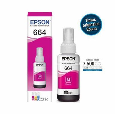 TINTA ROJO BOTELLA IMPRESORAT664