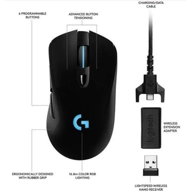 MOUSE INALÁMBRICO LOGITECH GAMER G703 - 4