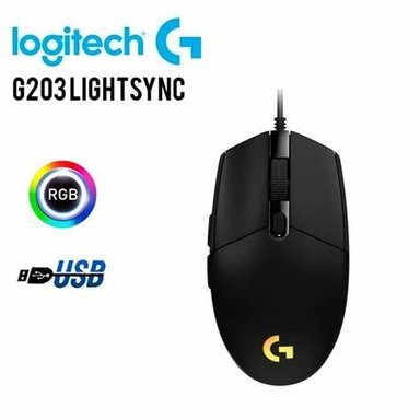 MOUSE LOGITECH G203 LIGHTSYNC -NEGRO - 2
