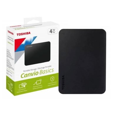 DISCO DURO EXTERNO TOSHIBA 4 TB CANVIO BASICS BASIC USB 3-0 45779 NEGRO - 1