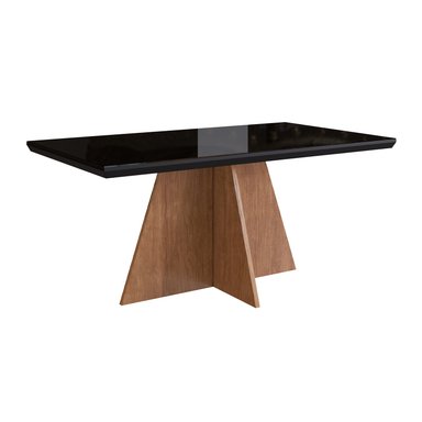 MESA DE COMEDOR 1.60 X 0.90 - CANELA  / NEGRO