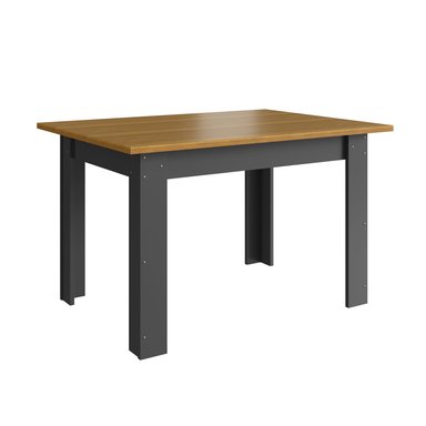 MESA DE COMEDOR 1.14 X 0.84 - GRIS / NATURAL