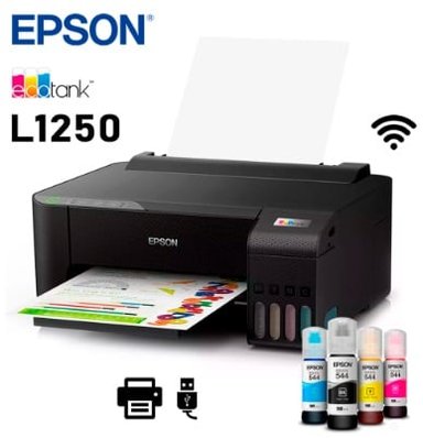 IMPRESORA MULTIFUNCIONAL EPSON L1250 WIFI SOLO IMPRIME ECOTANK NO COPIA - 3