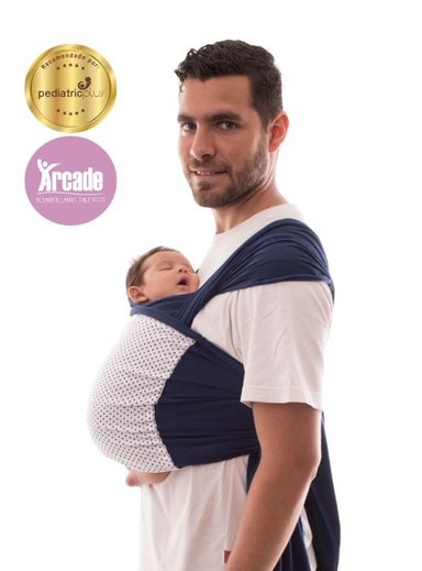 FULAR MATERNELLE ERGONÓMICO PUNTOS AZUL