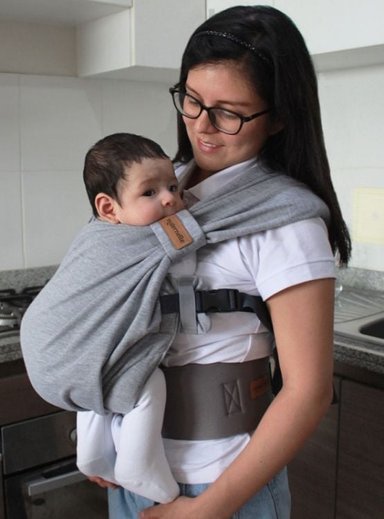 MOCHILA FULAR MATERNELLE EVOLUTIVA ERGONÓMICA MELANGUE APEGO MELANGE - 2
