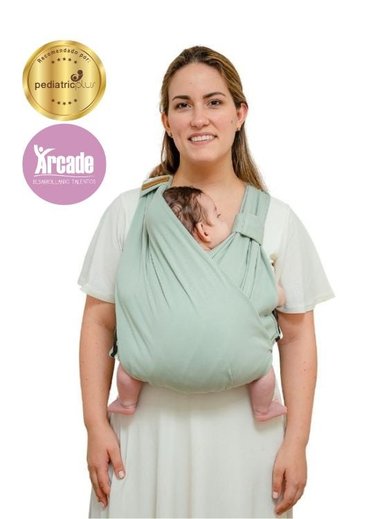 MOCHILA FULAR MATERNELLE EVOLUTIVA ERGONÓMICA APEGO VERDE