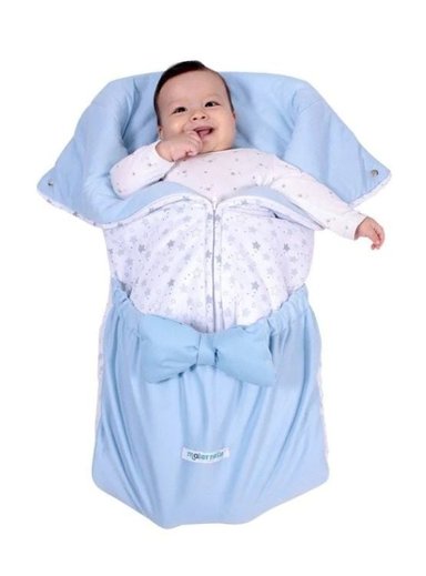 PORTABEBÉ MATERNELLE SLEEPING 2 EN 1 ESTRELLAS CELESTE