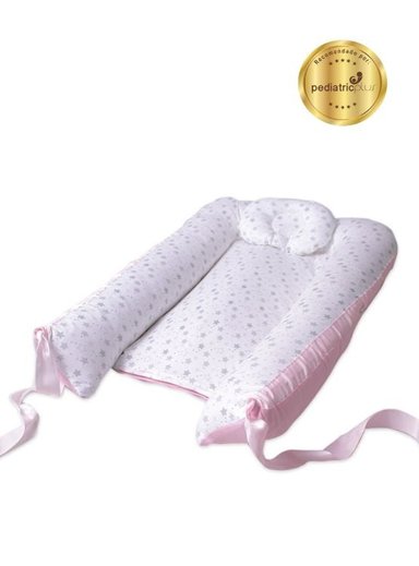 CUNA MATERNELLE ROSADO BEBÉ COLECHO STANDARD ROSADO ESTRELLAS - 4