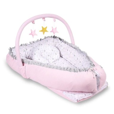 CUNA COLECHO GRANDE 2 EN 1 ROSADO