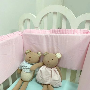 PROTECTOR BARANDA CUNA MATERNELLE ROSADO