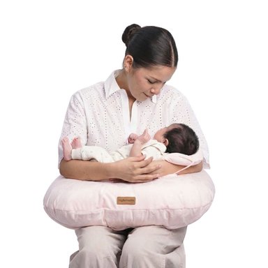 ALMOHADA DE LACTANCIA 5 EN 1 PLUSH ROSADO ZOO – ESTIMULACIÓN Y SOPORTE PARA ESPALDA - 1